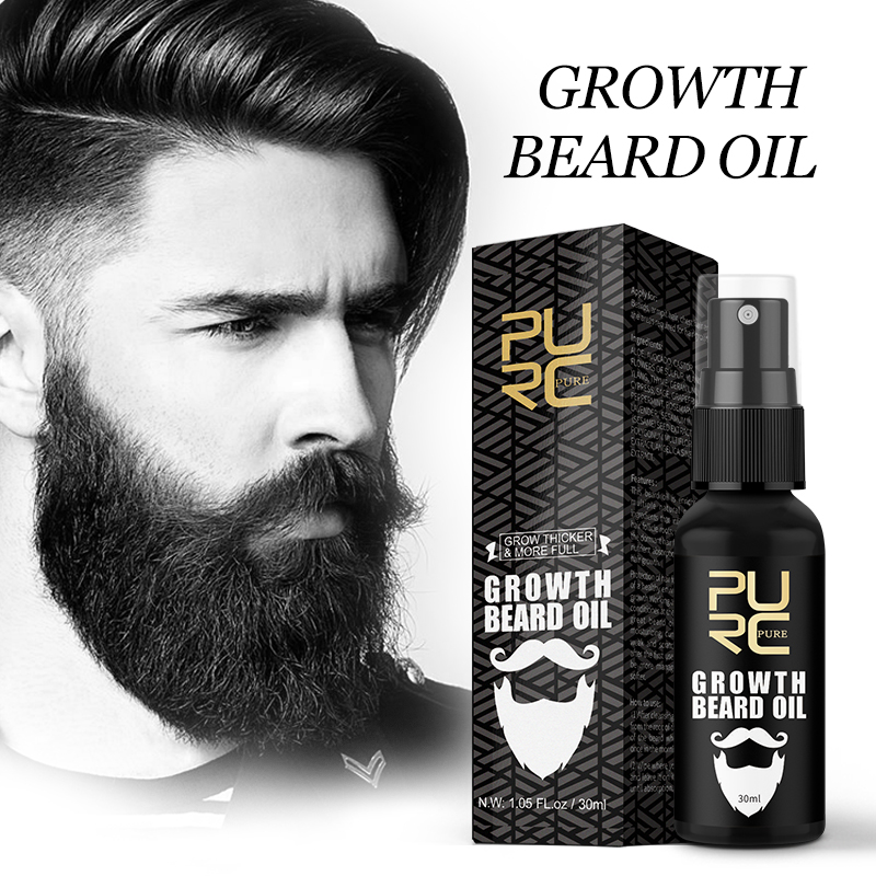 Mens Grooming Treatment - PURC 수염 성장 오일 남성용 모발
