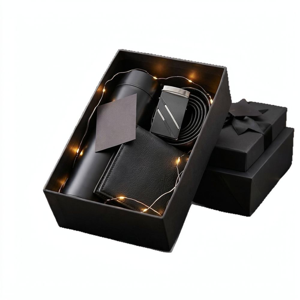 Mens Grooming Kit Gift Set - 고급스러운 남성용 비즈니스 액세서리 세트, 세련되고