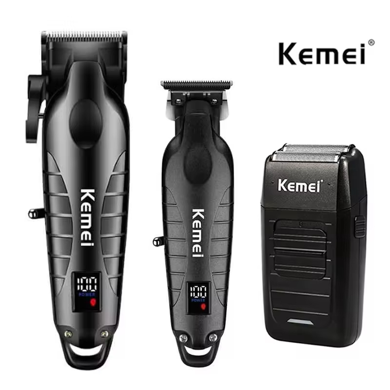 Men'S Grooming Set - 남성용 Kemei 헤어 클리퍼 키트, 전기