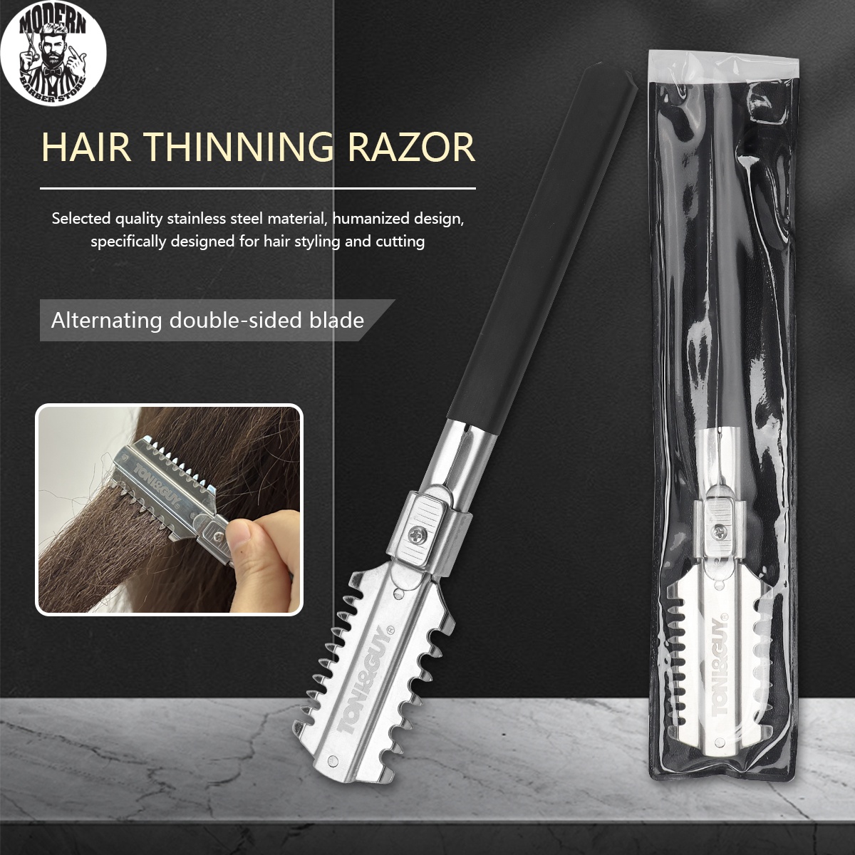 Men'S Grooming Tape - 살롱 이중날 면도기 이발칼 수동 헤어