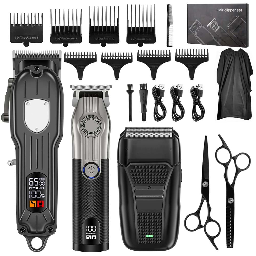 Men'S Grooming Set - 남성용 전문 이발사 헤어 클리퍼 세트