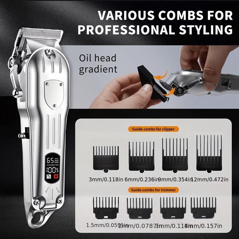 USB 충전식 헤어 클리퍼 세트 — 남성용 무선 다기능 - Mens Grooming Kit Gift Set 리뷰 및 가격