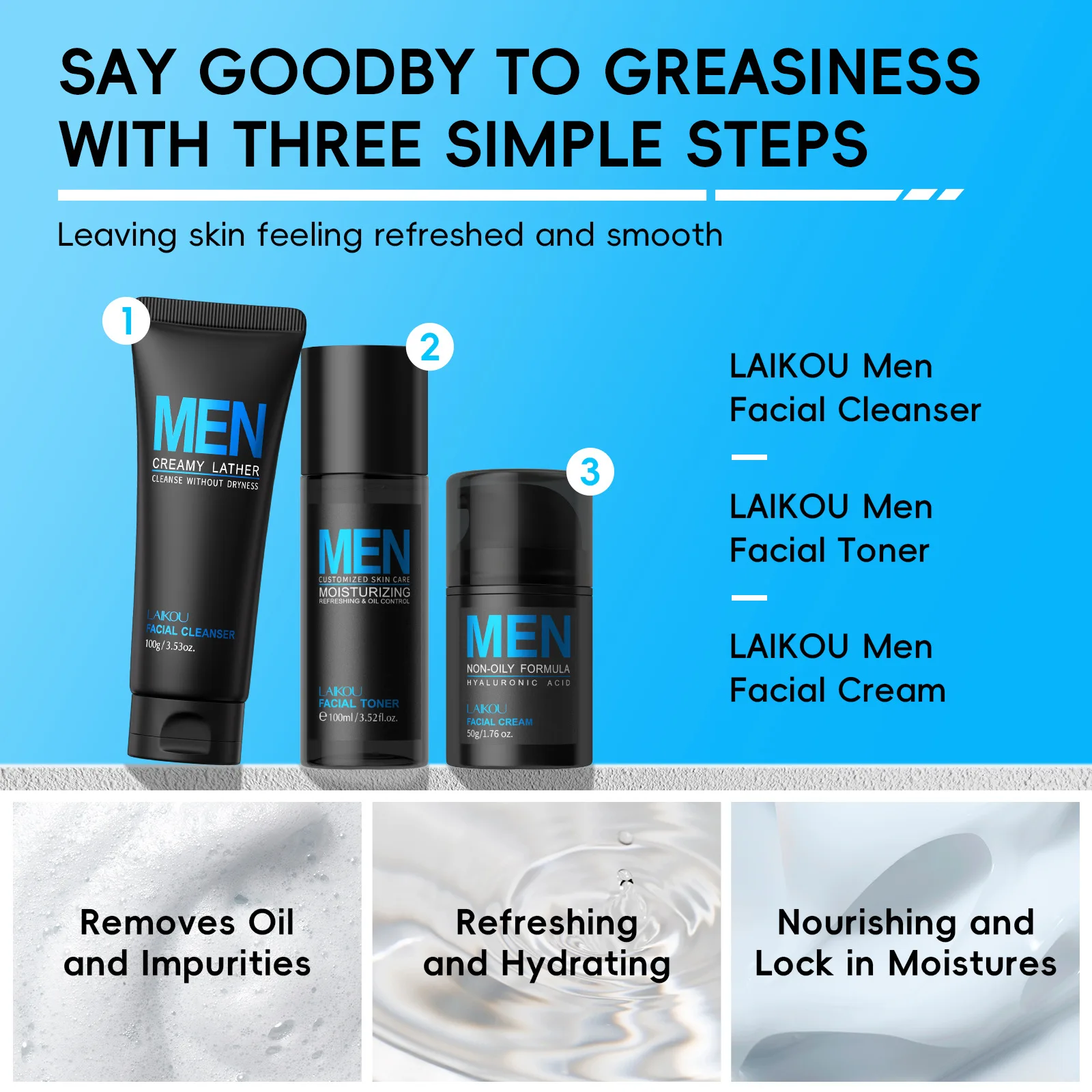 남성용 3 in 1 그루밍 세트 클렌저 토너 크림 보습 - Men'S Grooming Cream 리뷰 및 가격