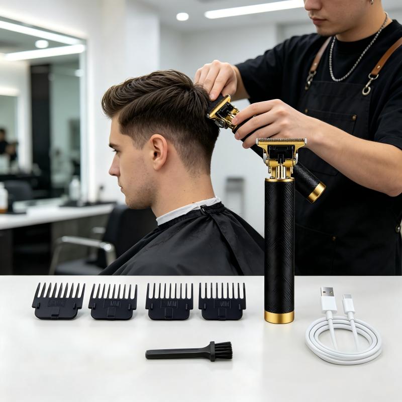 텍스처드 무선 헤어 트리머 USB 충전식 전기 바버 클 - Men'S Grooming Set 리뷰 및 가격
