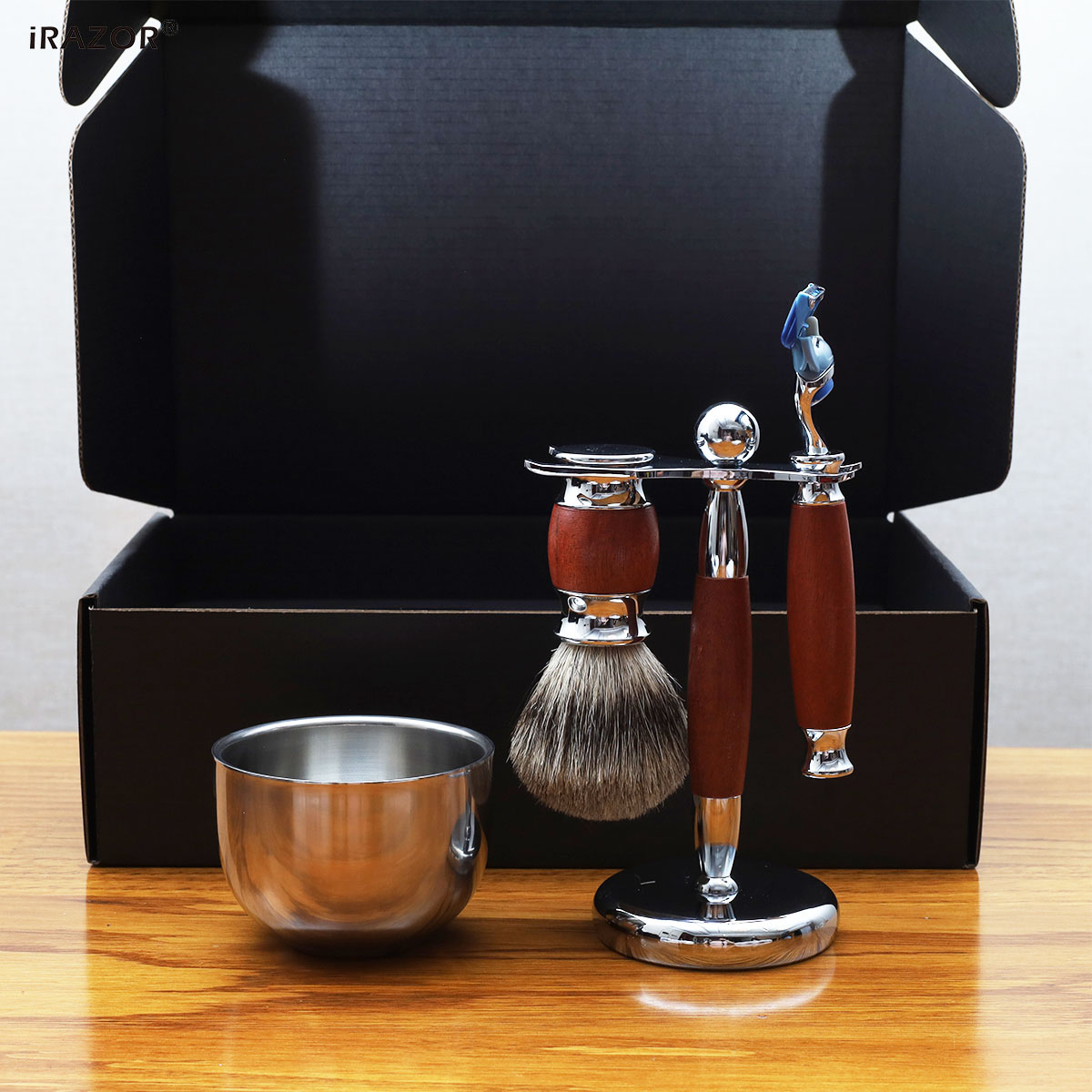 iRAZOR 남성용 5중날 퓨전 5 면도기 세트, 은색 - Mens Grooming Kit Gift Set 리뷰 및 가격