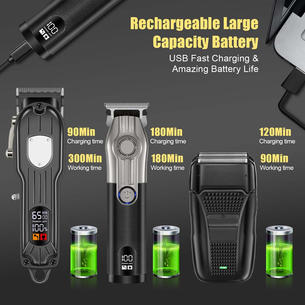 남성용 전문 이발사 헤어 클리퍼 세트 - 무선 트리머  - Men'S Grooming Set 리뷰 및 가격