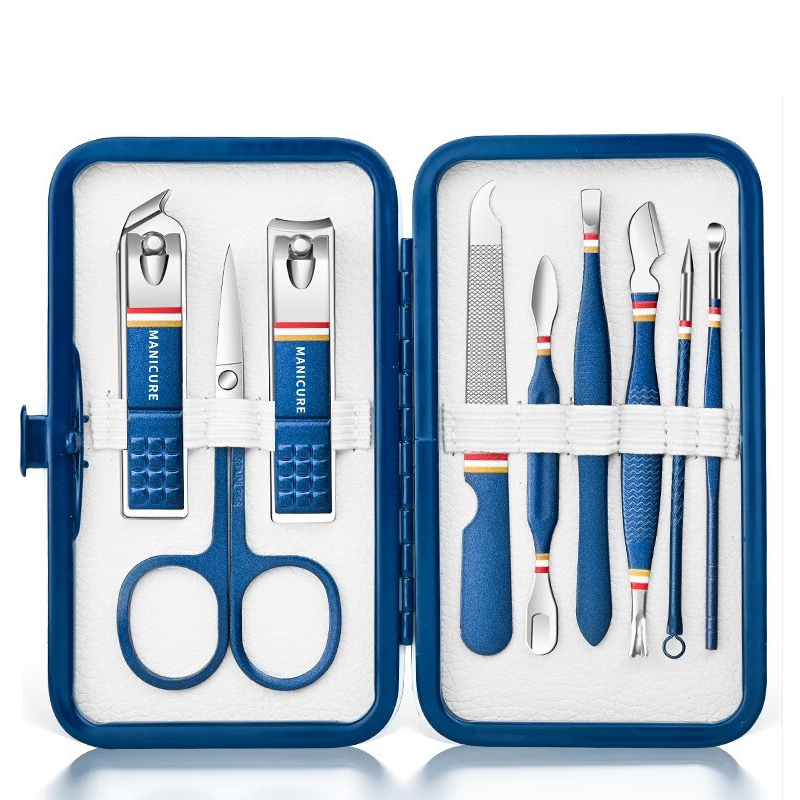 9 in 1 스테인리스 스틸 손톱깎이 세트, 가위와 접 - Mens Grooming Kit Gift Set 리뷰 및 가격
